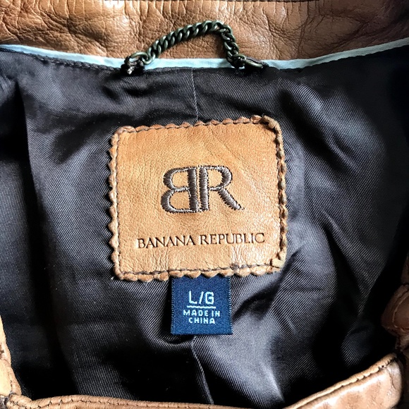 Banana Republic Golden Brown Leather Jacket - Picture 5 of 8